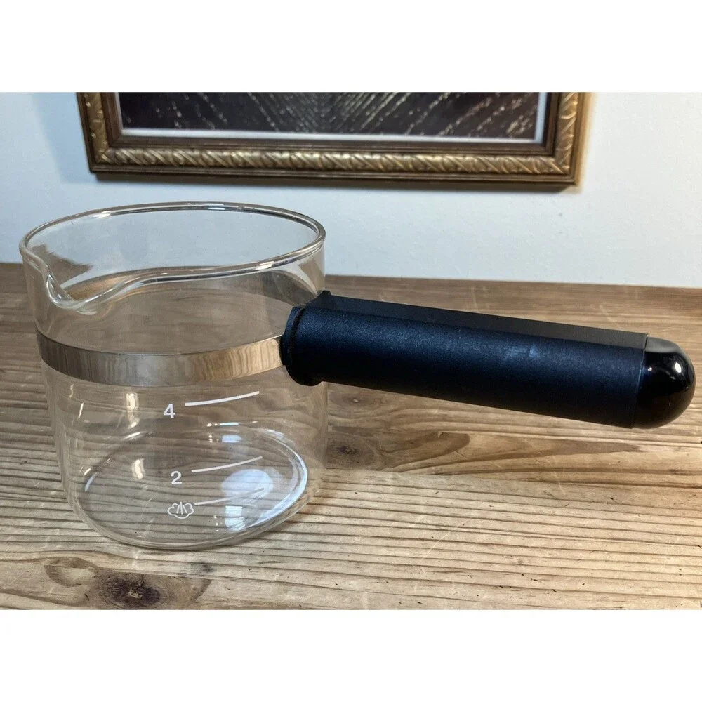 Krups 4 cup Black Espresso Glass Carafe Replacement No Lid